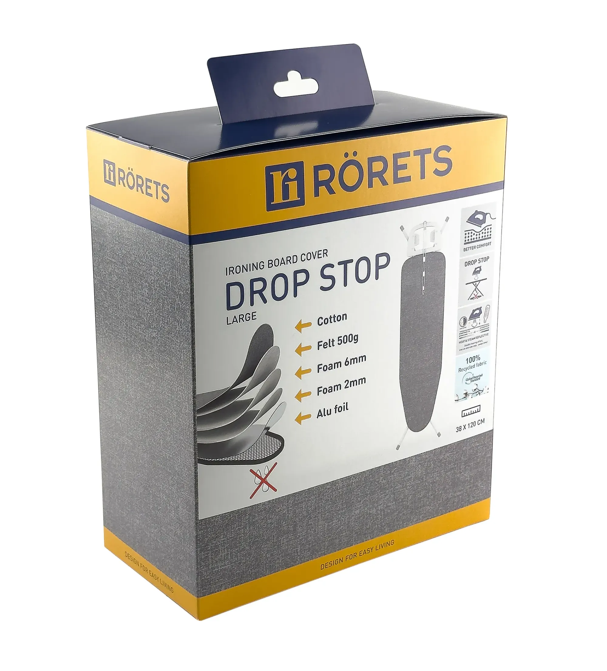 Strykebordstrekk Drop Stop large-Rörets Online
