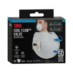 Støvmaske 8822 FFP2 med ventil 3stk-3m Outlet