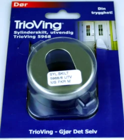Sylinderskilt 5968 utvendig 9mm-Assa abloy New