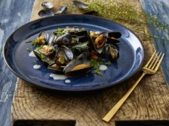 Tallerken Gastro mørkblå/sort ø27cm-Bitz Outlet