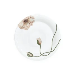 TALLERKEN HAMMERSHØI POPPY 27CM HVIT MED DEKORASJON-Kähler Discount