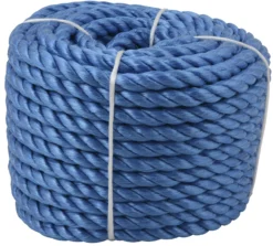 TAU BLÅ PP SPLITTFIBER BRUDDSTYRKE 1499KG 10MMX20M- Hot
