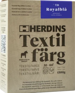 TEKSTILFARGE 721 KONGEBLÅ 100ML-Herdins New