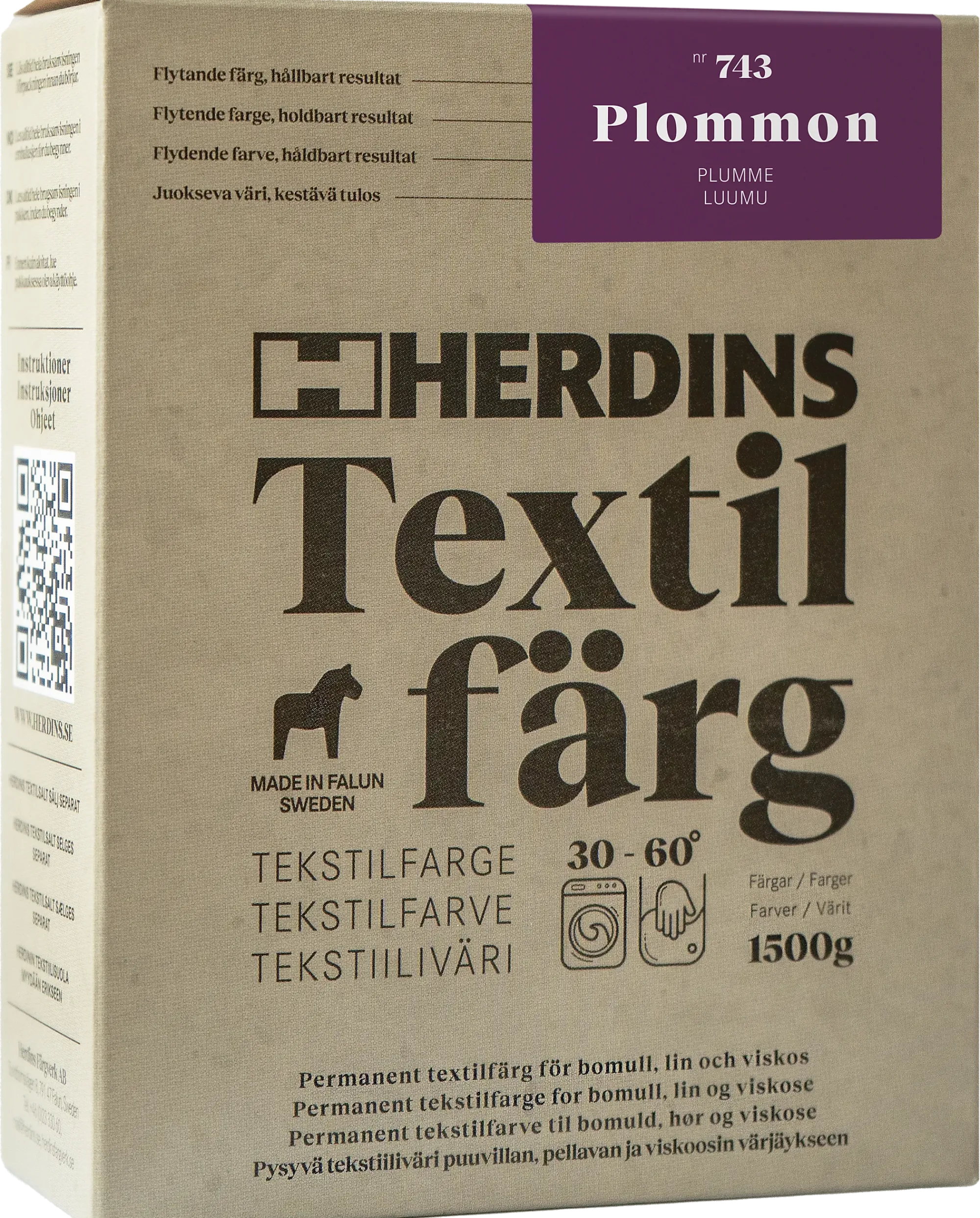 Tekstilfarge 743 100ml-Herdins Clearance