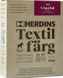 TEKSTILFARGE 703 VINRØD 100ML-Herdins Hot