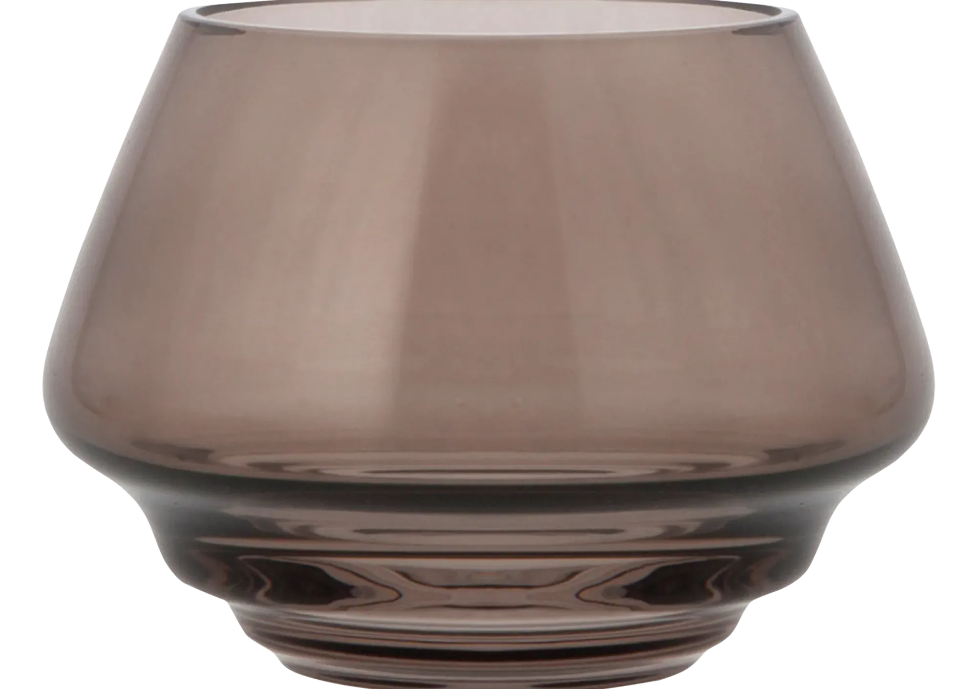 Telysholder Flow I Sotet Glass 10Cm-Holmegaard New