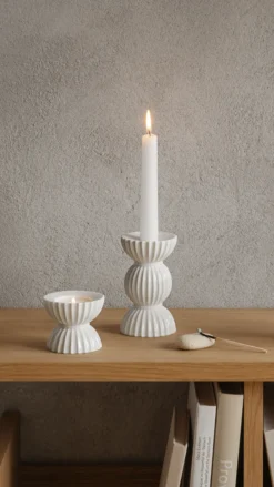 Telyslykt Tura 8cm-Lyngby porcelæn Online