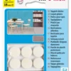 Teppeglider ø18mm hvit 8stk-Fix O Moll Best