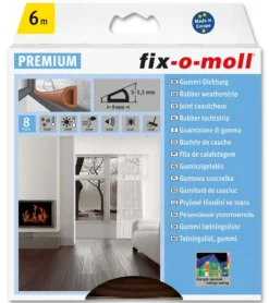Tetningslist D 6m/9/6mm brun-Fix O Moll Hot