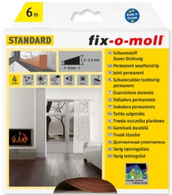 Tetningslist PVC 6m/9/4mm brun-Fix O Moll Online