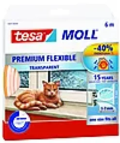 Tetningslist silikon 6m transparent-Tesa Best