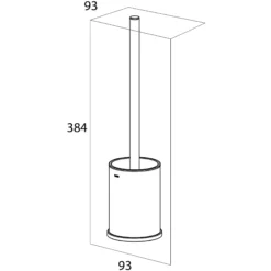 Toalettbørtse med holder Colar-Tiger New