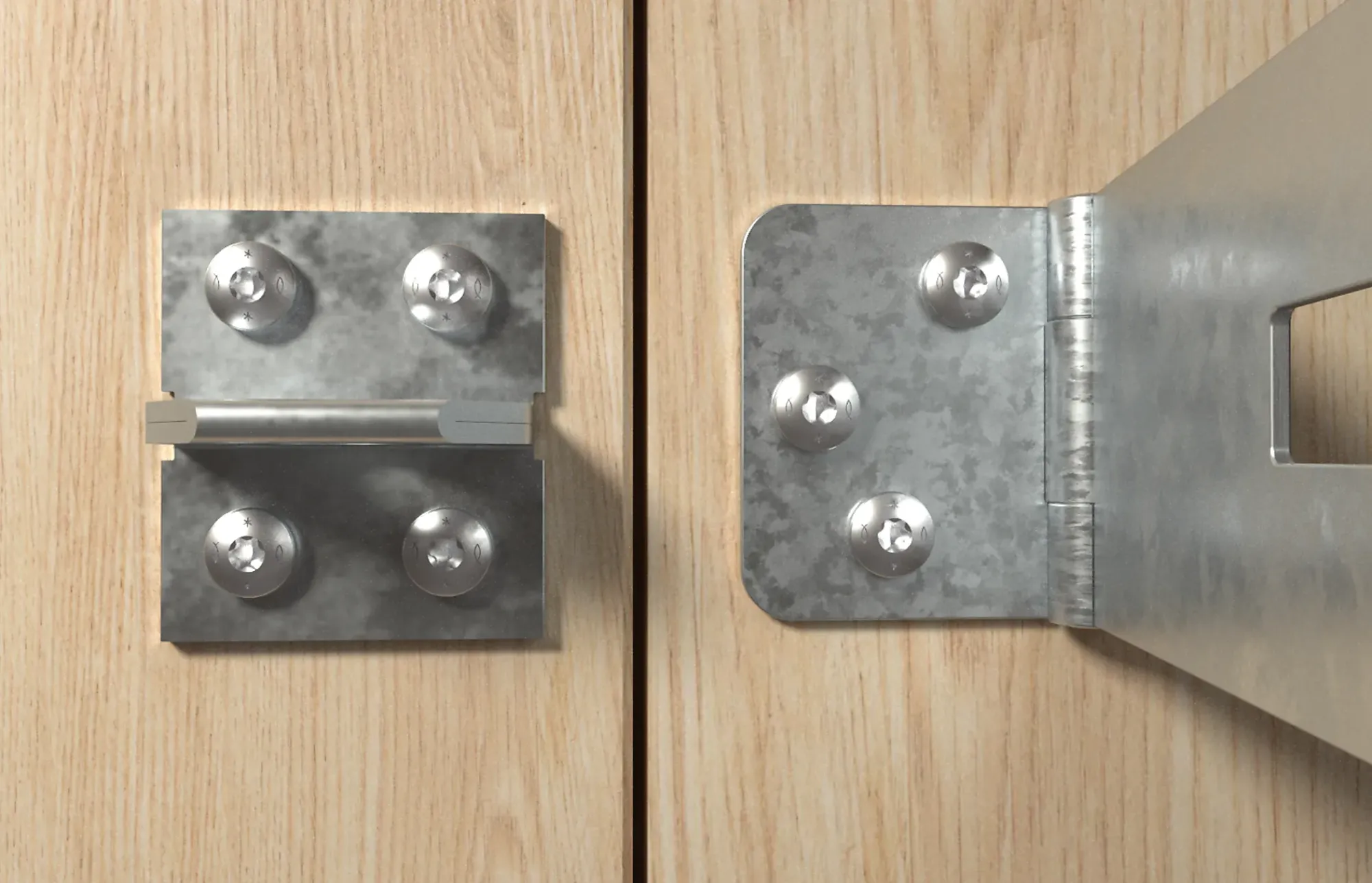 Treskrue Panhode 5,0x50mm A2 Rustfritt-Fischer Sale