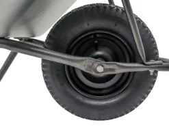 Trillebår med luftgummihjul og hammerlakk 110L- Discount