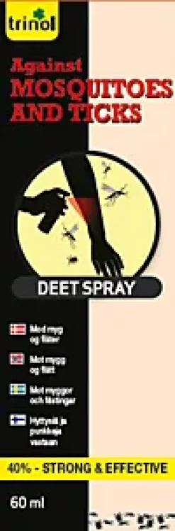 DEET SPRAY 40% MYGG OG FLÅTT-Trinol Outlet