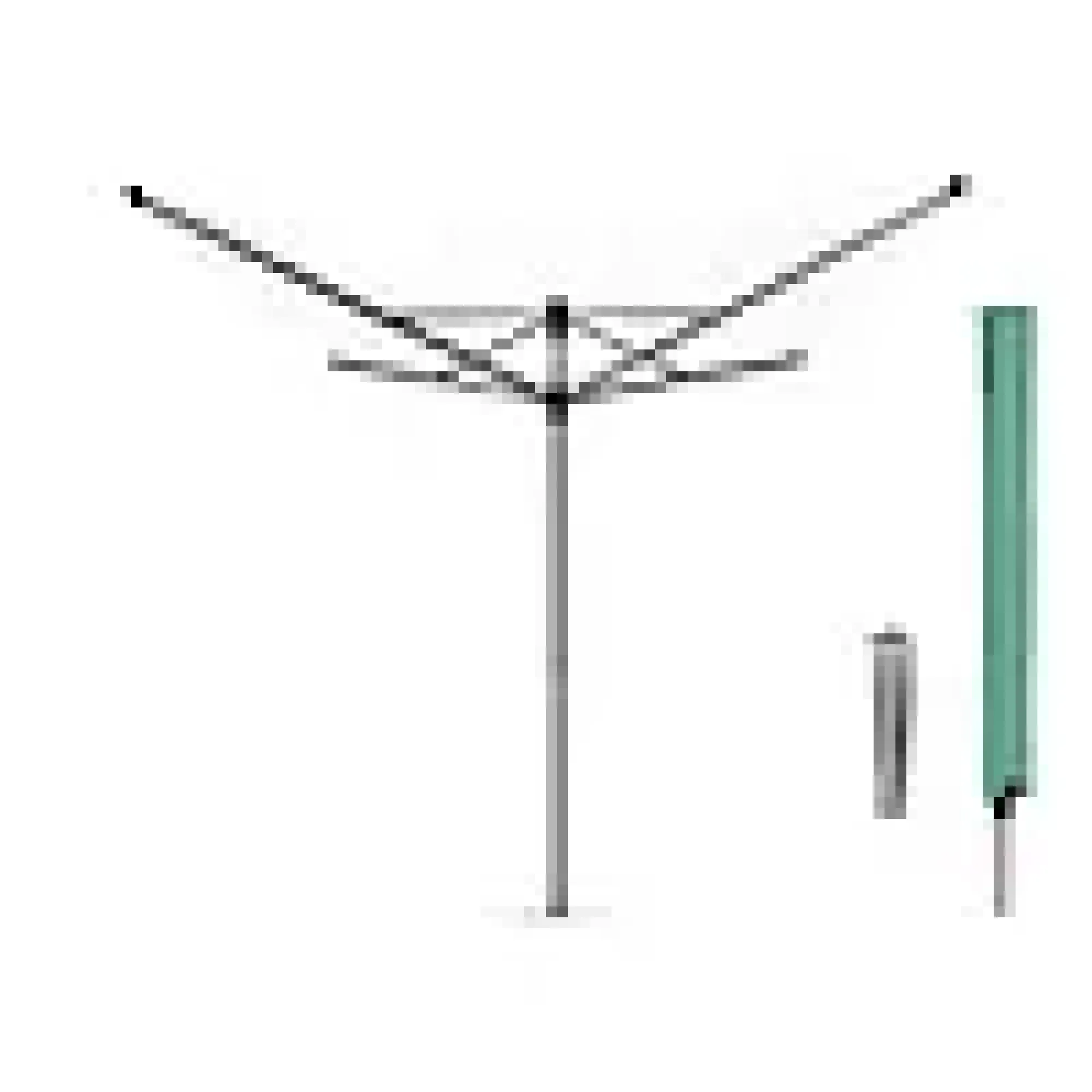 Tørkestativ utendørs Lift-O-Matic metalljordspyd 50m-Brabantia Discount