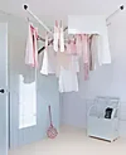 TØRKESTATIV WALLFIX VEGGHENGT UTTREKKBART BESKYTTELSESTRE-Brabantia Hot