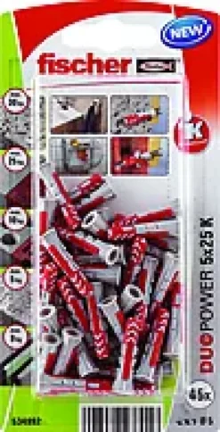 Universalplugg Duopower 5x25 BK 45stk-Fischer Best