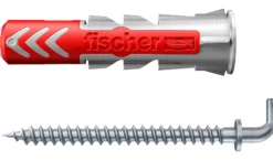 Universalplugg Duopower 8x40 wh BK 4stk med vinkelkrok-Fischer Discount