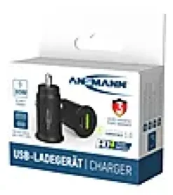 USB-lader til 12V Bil 1xUSB og 1xUSB-C ladeport-Ansmann