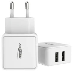 USB-lader 220V 2xUSB/2,4a/12watt-Ansmann Sale