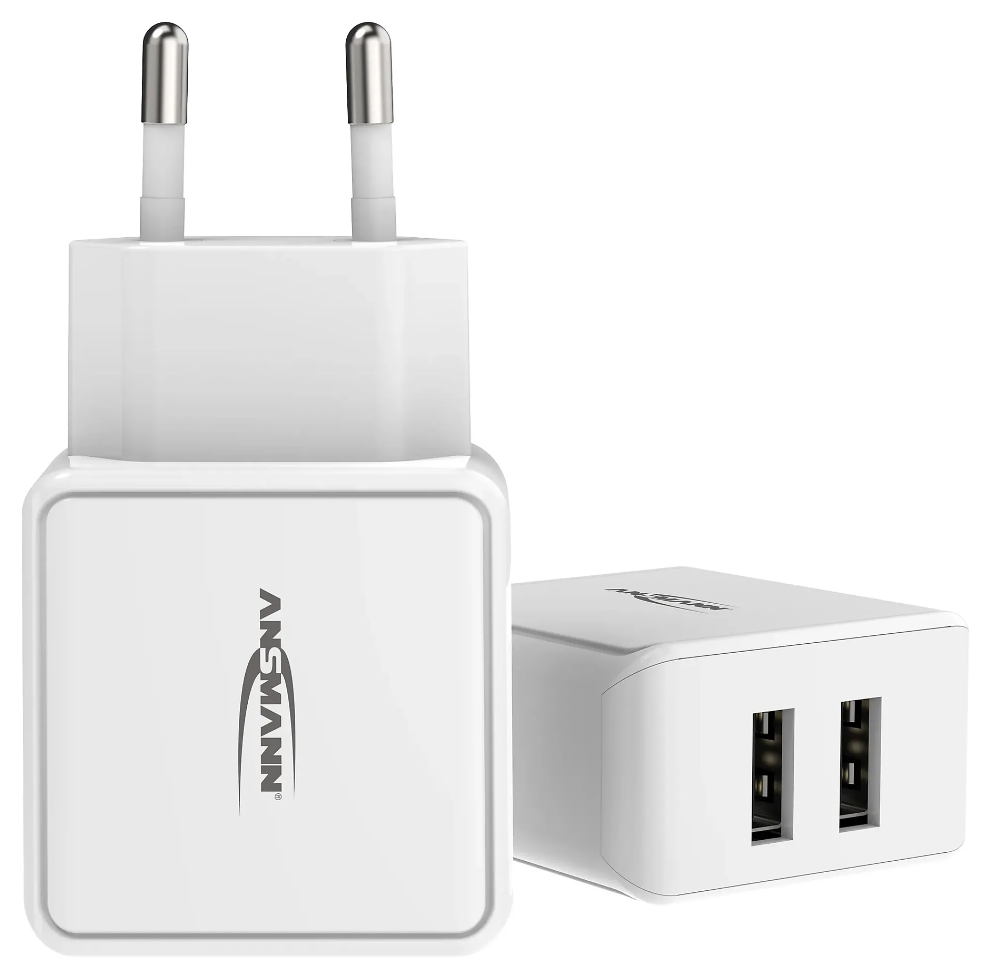 USB-lader 220V 2xUSB/2,4a/12watt-Ansmann Sale
