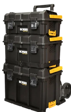Verktøykassesett Packout 3stk med transporttralle-Ironside Hot