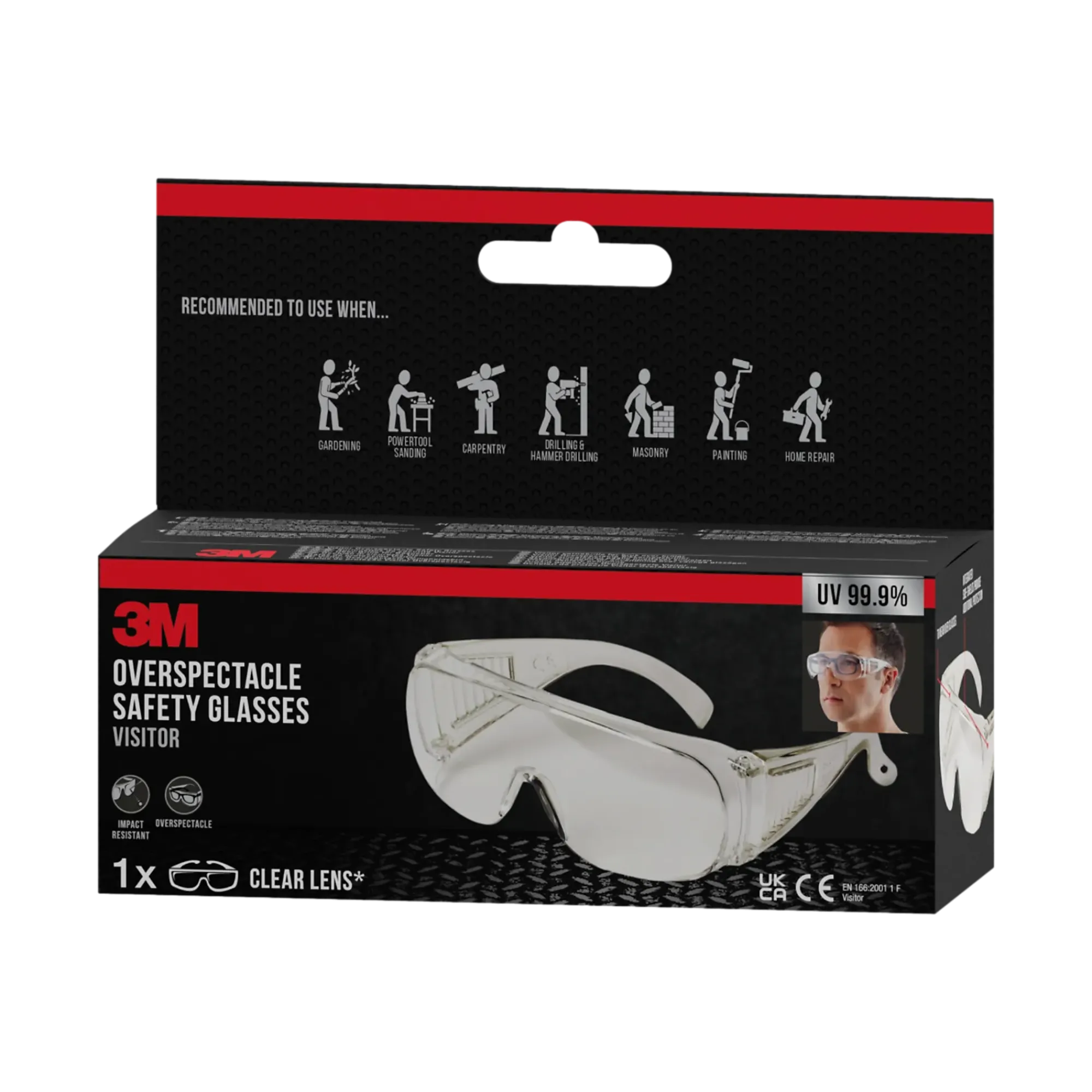 Vernebrille over brille med linse-3m Discount