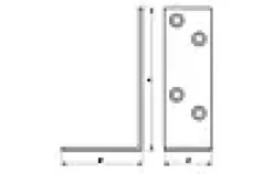 Vinkeljern 6142 115x65x38mm-Pn Beslag