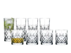 Whiskyglass+ HighballglassMelodia 8stk-Lyngby glas Outlet