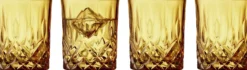Whiskyglass Sorrento Amber 32cl 4stk-Lyngby glas Hot